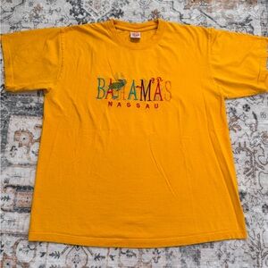 Yellow Bahamas Nassau Graphic T-Shirt